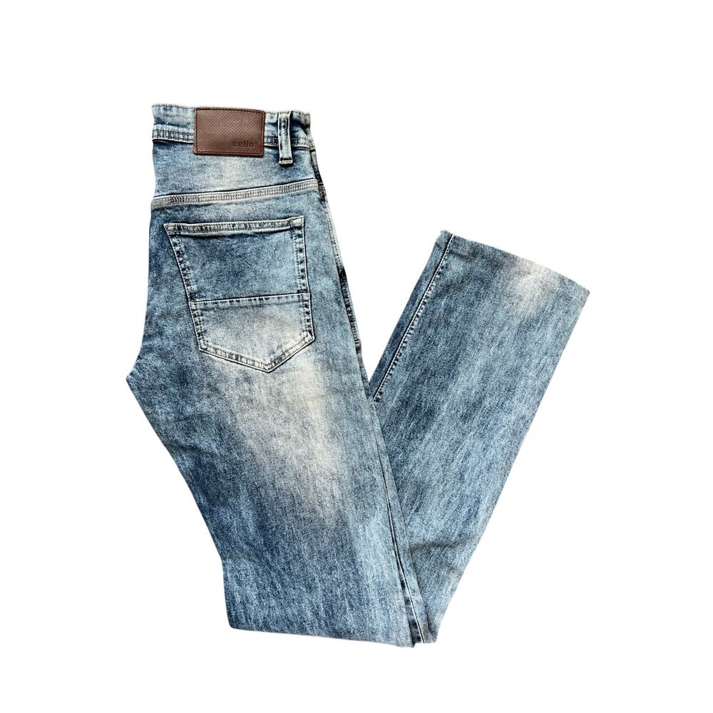 Celio women’s slim destressed light wash jeans
